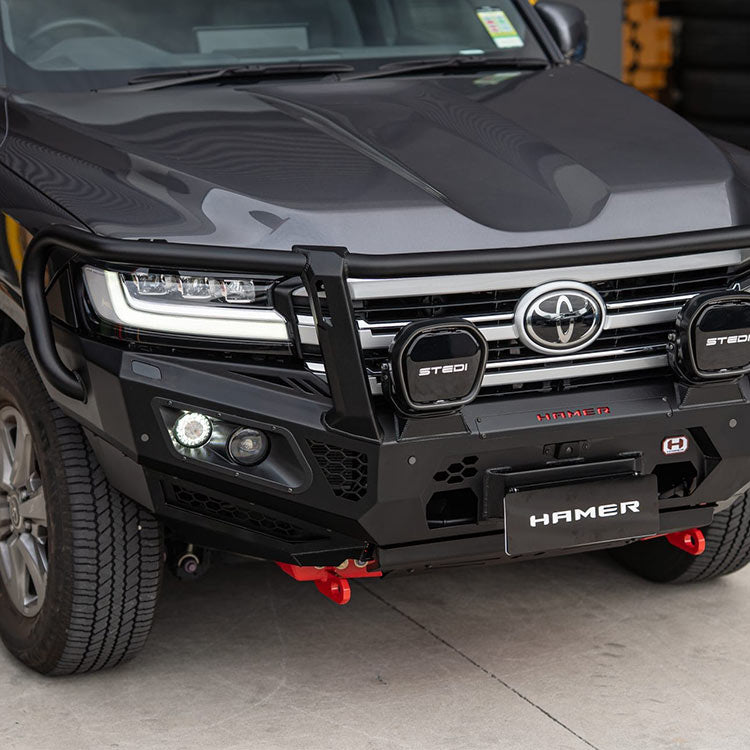Hamer 4x4 King Series Plus Bullbar w/ 3.5T Recovery Points (2021+ Toyota LandCruiser 300 Series) (view 3)
