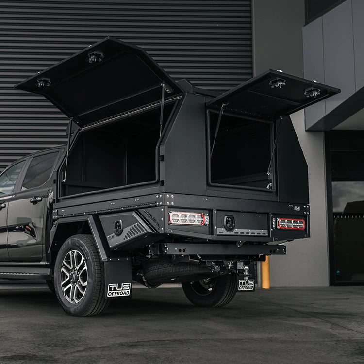 TUS Offroad Tradie Series 1800mm Long 3-Door Jack Off Canopy - Black (view 2)