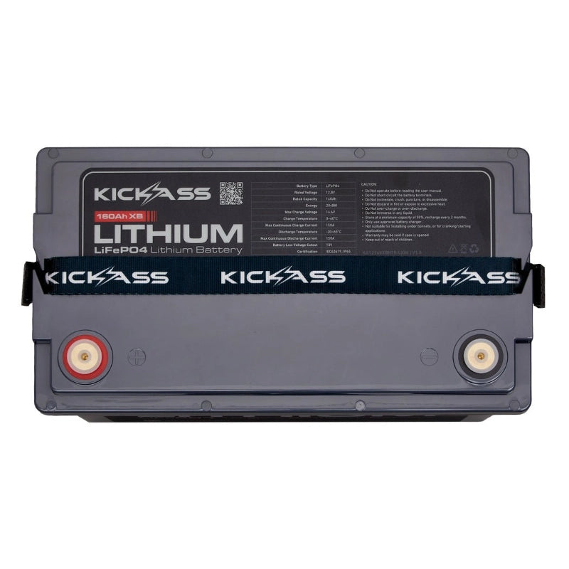 KickAss 12V 160Ah Lithium Deep Cycle Battery LiFePO4