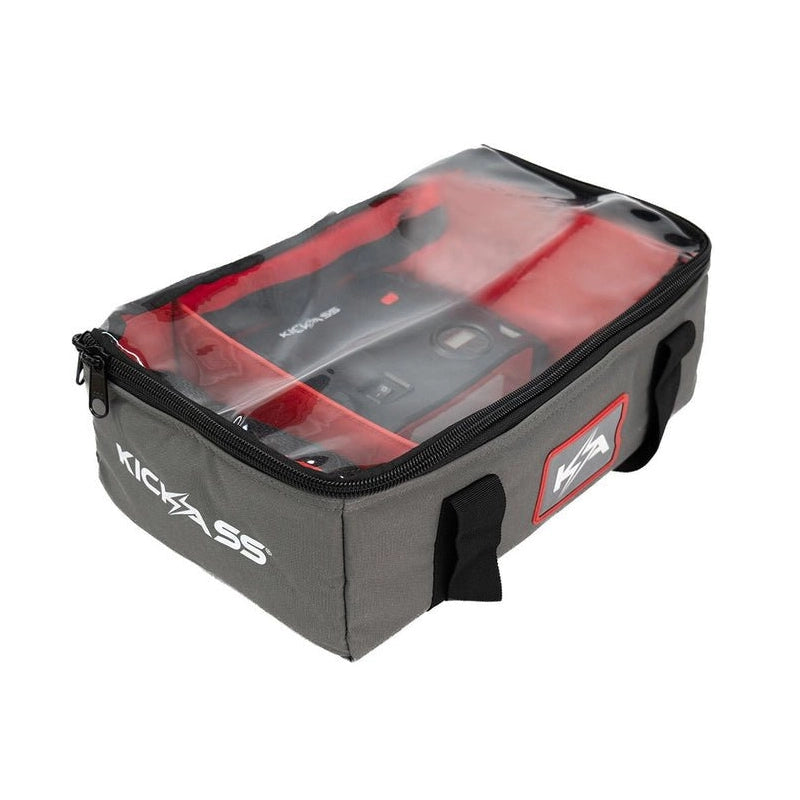 KickAss Canvas Clear Top Storage Bag with Soft Padded Lining - 42x25x15cm