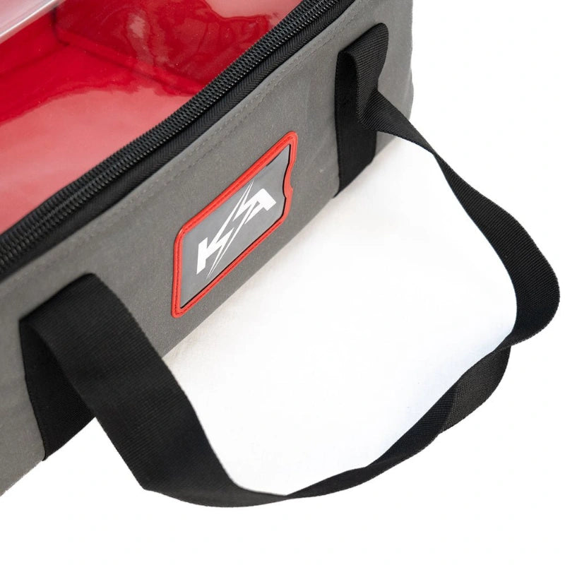 KickAss Canvas Clear Top Storage Bag with Soft Padded Lining - 42x25x15cm