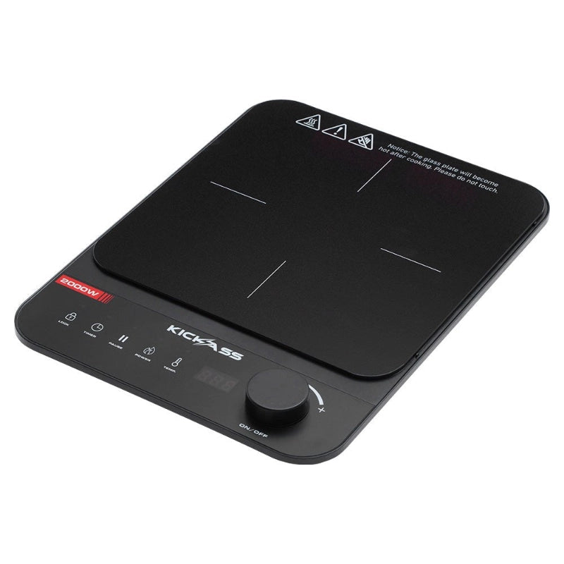 KickAss Portable 2000W Single Zone Induction Cooktop with 10 Power Levels