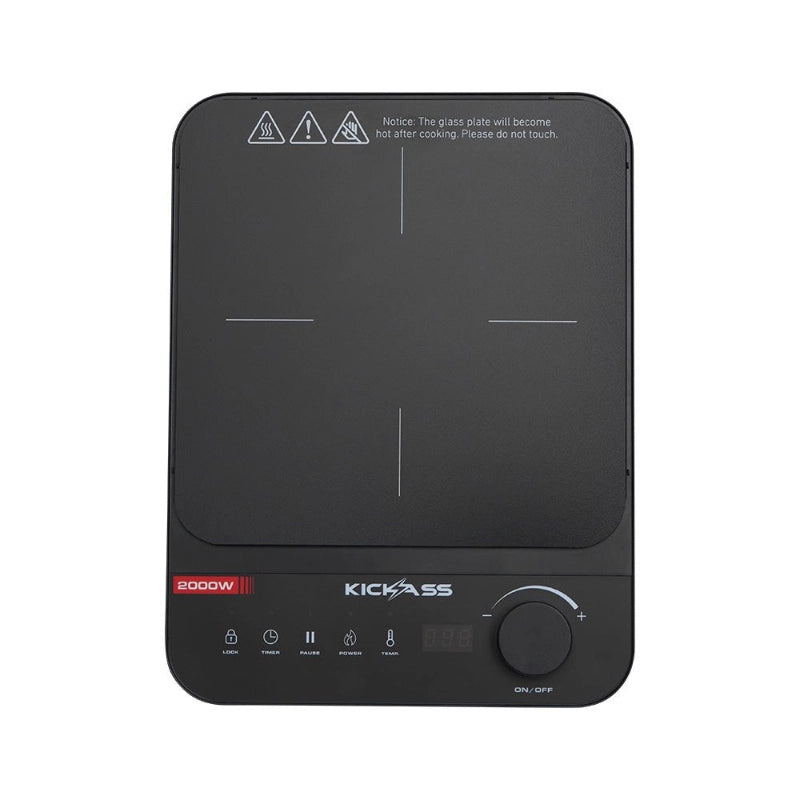 KickAss Portable 2000W Single Zone Induction Cooktop with 10 Power Levels