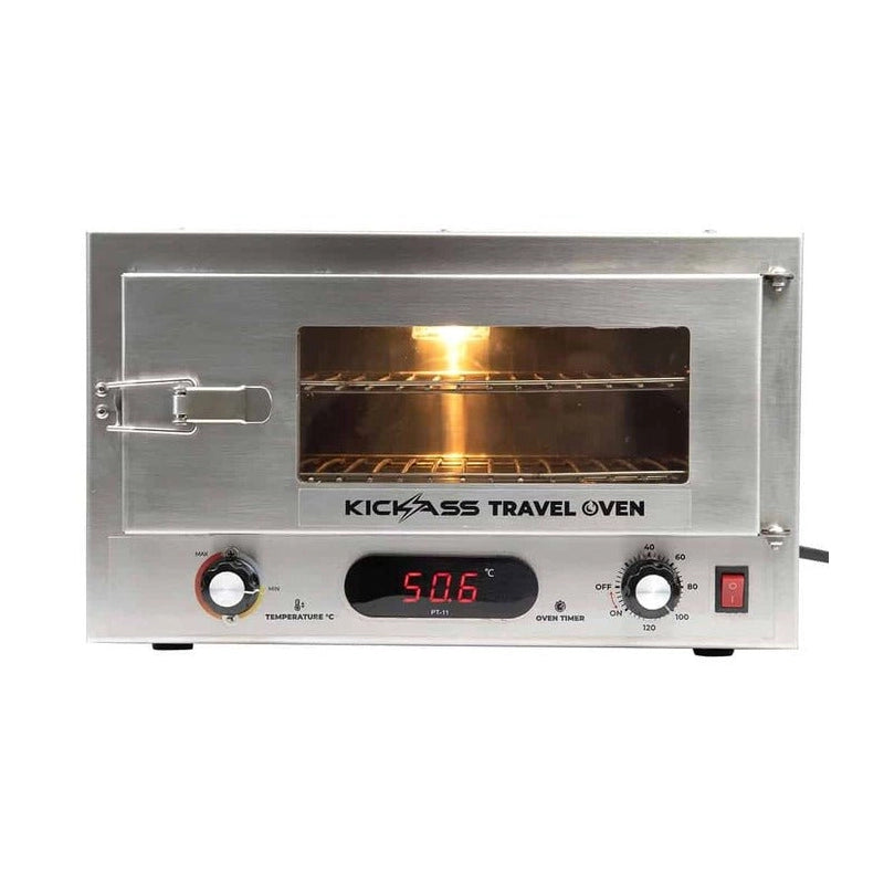 KickAss 12V 130W Portable Travel Oven with Glass Door & Thermometer