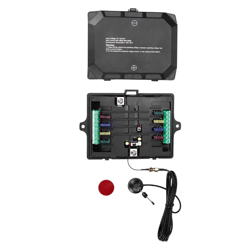 KickAss 12V/24V 8 Gang Wireless Switch Panel with Magnetic Charging Cradle - MKII
