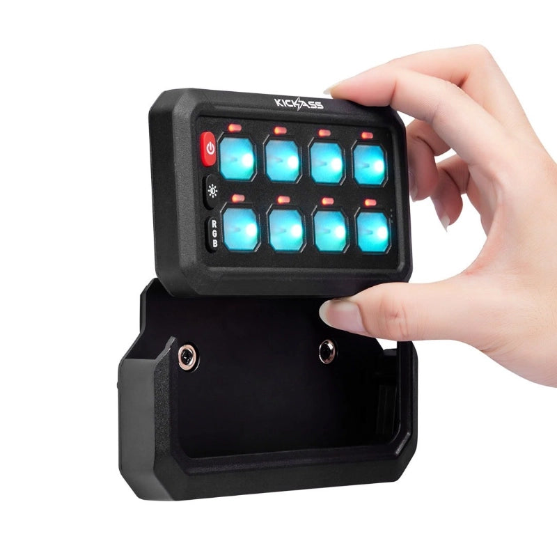 KickAss 12V 8 Gang Wireless Switch Panel MKII - Second Control Panel Only