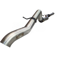 Manta 3 Inch DPF Back Stainless Steel Exhaust w/ Single Tip Exit - 2L Bi-Turbo (Next Gen Ranger)