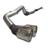 Manta 3 Inch DPF Back Stainless Steel Exhaust w/ Twin Tip Side Exit - 2L Bi-Turbo (Next Gen Ranger)