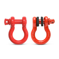 Hamer 4x4 Bow Shackles 5/8" x2 - Red (Universal Fitment)