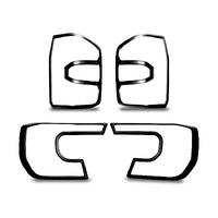 TerraTrex Headlight + Tail Light Trim Cover Kit - Gloss Black (Next Gen Ranger / Raptor)