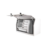 TUS Offroad Tradie Series 1400mm Side Opening Tool Box w/ Internal Drawers - White