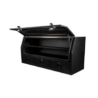 TUS Offroad Tradie Series 1800mm 3/4 Side Opening Tool Box with 3 External Drawers - Black