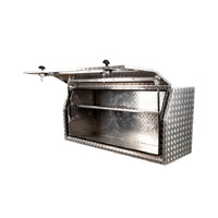 TUS Offroad Tradie Series 1800mm Side Opening Tool Box w/ No Drawers - Checkerplate