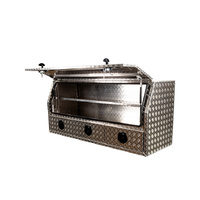 TUS Offroad Tradie Series 1800mm 3/4 Side Opening Tool Box w/ 3 External Drawers - Checkerplate