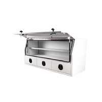 TUS Offroad Tradie Series 1800mm 3/4 Side Opening Tool Box w/ 3 External Drawers - White
