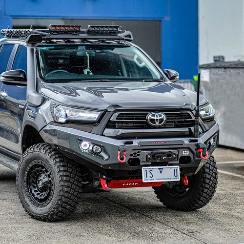 Hamer 4x4 King Series Bullbar w/ 3.5T Recovery Points - No Flares (2020-2023 Toyota Hilux Revo Dual Cab)