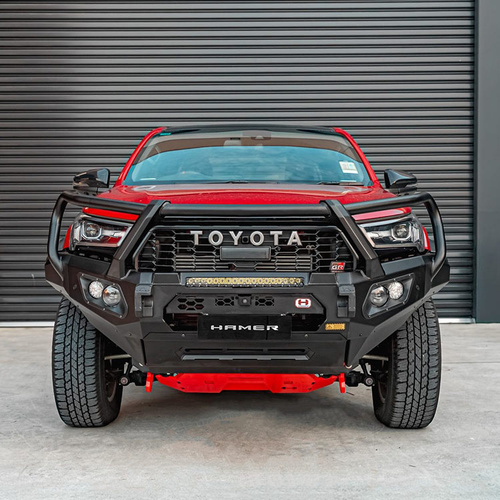 Hamer 4x4 King Series Plus Bullbar w/ 3.5T Recovery Points (2023+ Toyota Hilux Wide Body GR Sport)