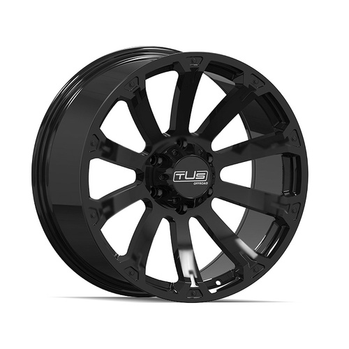 TUS Offroad Vulcan Matte Black Wheels (20x9 +12)  [WHEEL KIT, QTY: 4]