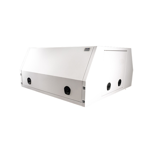 TUS Offroad Tradie Series 2400mm Long 3-Door Jack Off Canopy - White