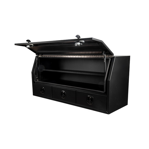TUS Offroad Tradie Series 1800mm 3/4 Side Opening Tool Box with 3 External Drawers - Black