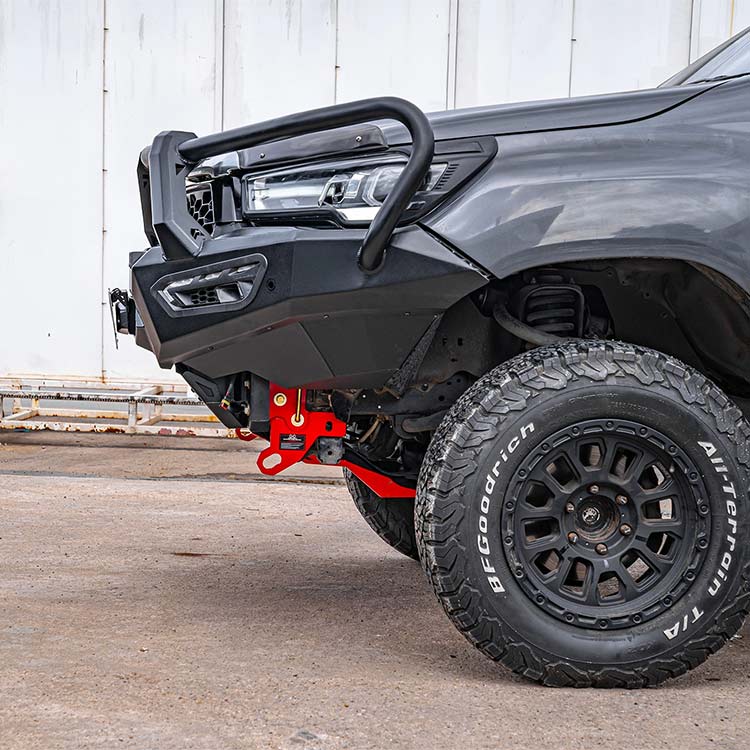 Hamer 4x4 Atlas Series Plus Bullbar w/ 3.5T Recovery Points - No Flares (2024+ Toyota Hilux Revo Dual Cab) (view 2)