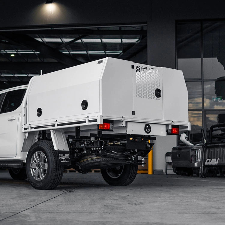 TUS Offroad Tradie Series 1800mm Side Opening Tool Box w/ Internal Drawers - White (view 2)
