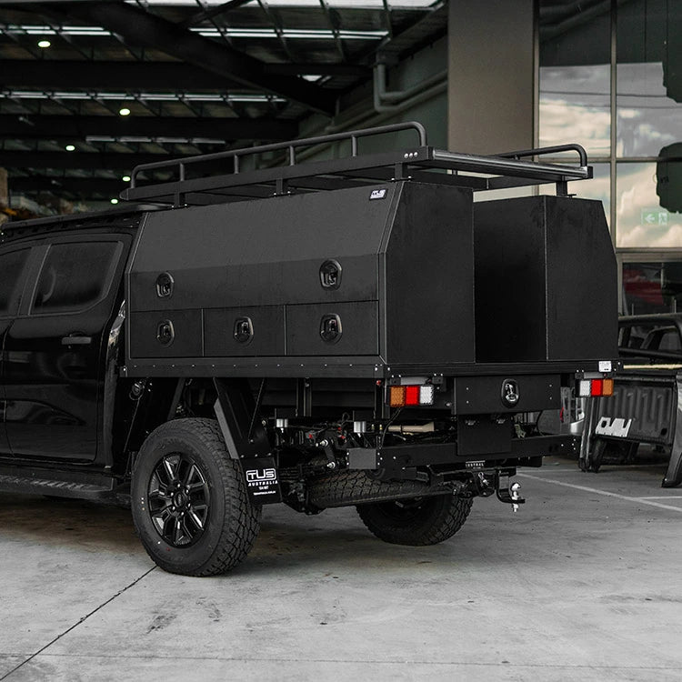 TUS Offroad Tradie Series 1800mm 3/4 Side Opening Tool Box with 3 External Drawers - Black (view 2)