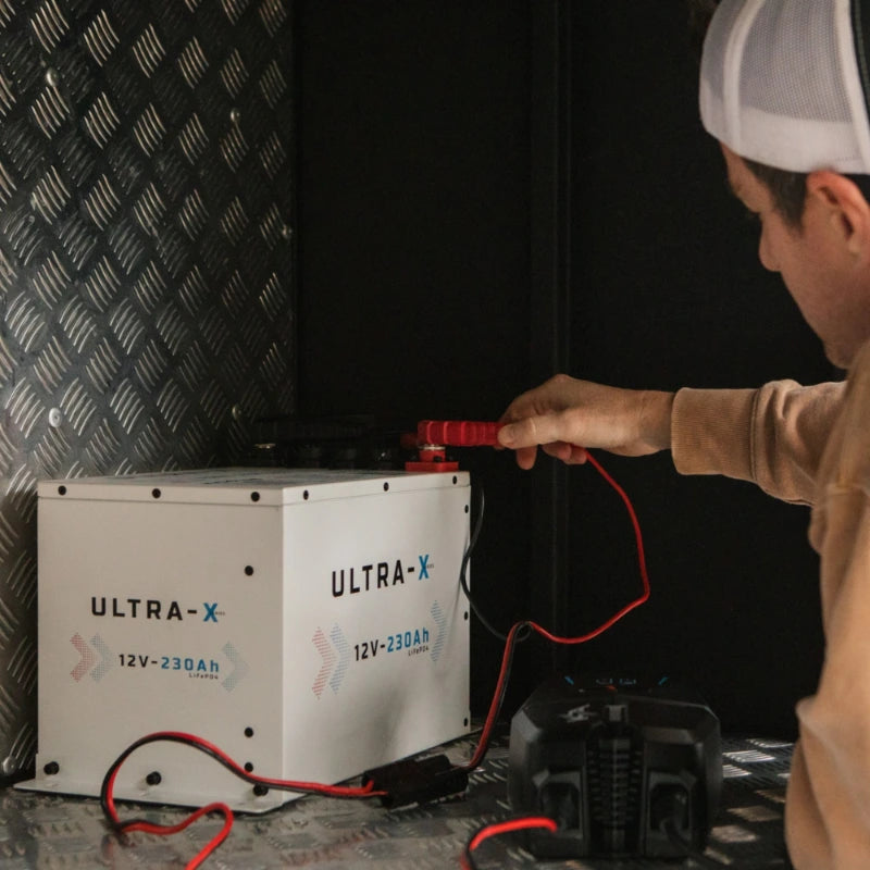 KickAss Smart 12V 230Ah Ultra-X Lithium Compact Deep Cycle Battery LiFePO4 - Arctic White