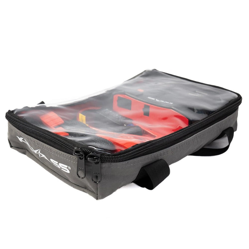 KickAss Canvas Clear Top Storage Bag with PVC Lining - 42x25x09cm