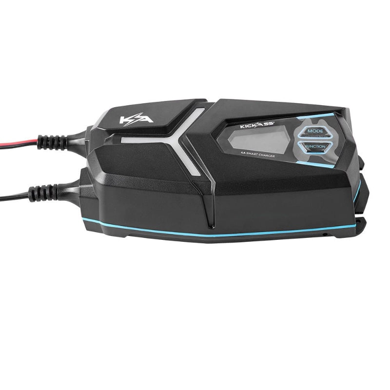 KickAss Flexicharge 12V 4A ACDC Smart Battery Charger For Lead Acid, AGM & Lithium Batteries
