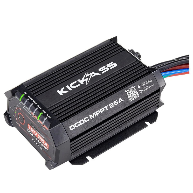 KickAss Smart 12V/24V 25A DCDC Charger With Solar MPPT + Integrated Bluetooth + Pre-Wired Anderson