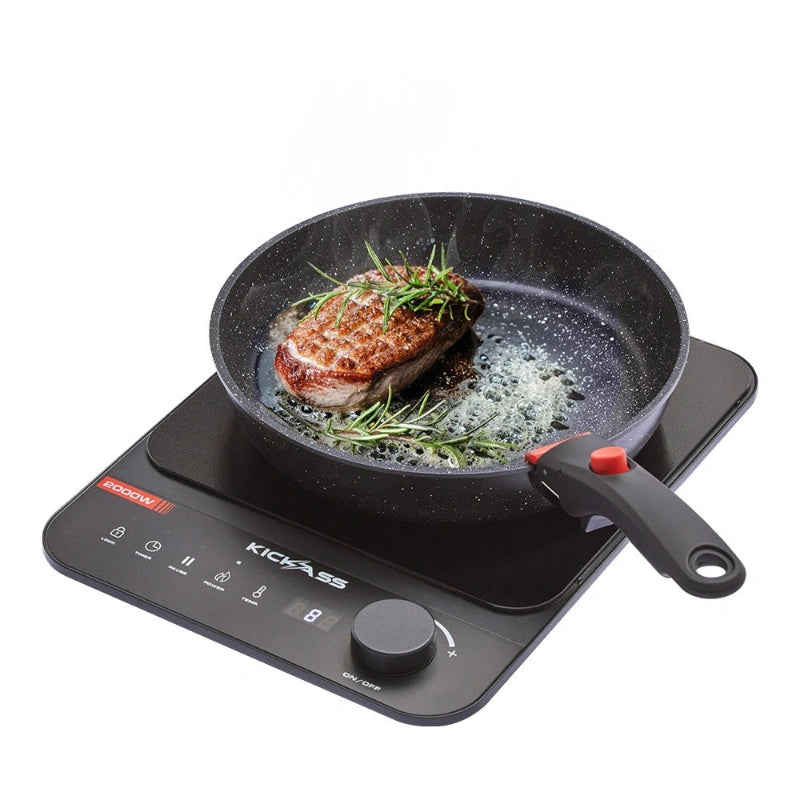 KickAss Portable 2000W Single Zone Induction Cooktop with 10 Power Levels
