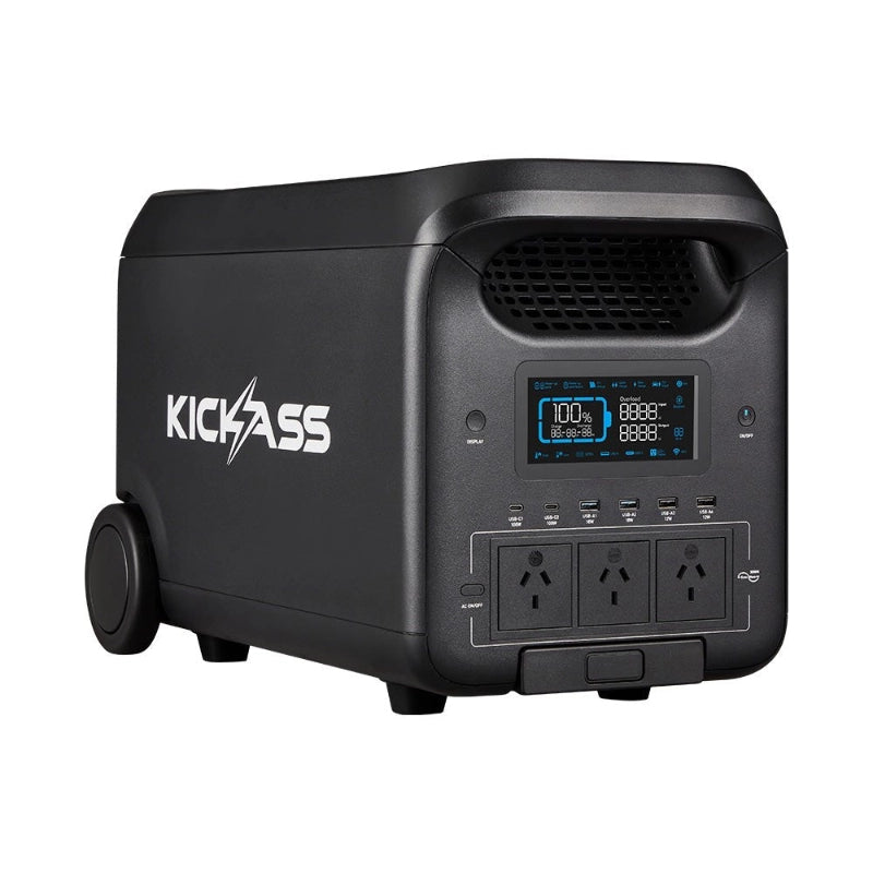 KickAss KickCharge 3000 Lithium Power Station - 3000W, 200Ah @ 12.8V