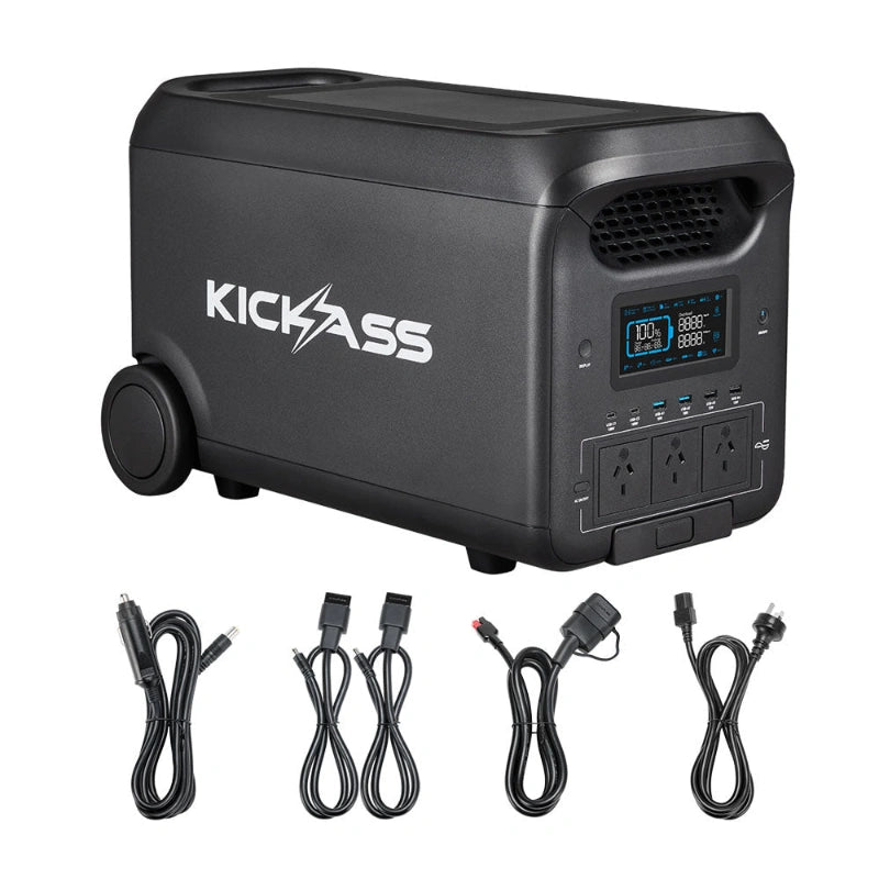 KickAss KickCharge 3000 Lithium Power Station - 3000W, 200Ah @ 12.8V