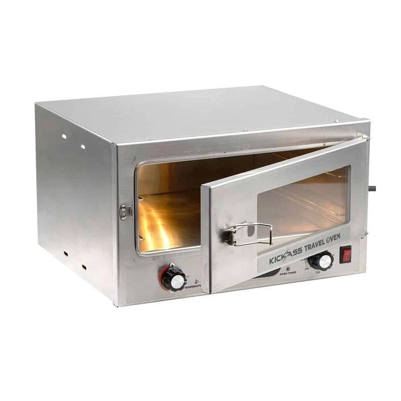 KickAss 12V 130W Portable Travel Oven with Glass Door & Thermometer