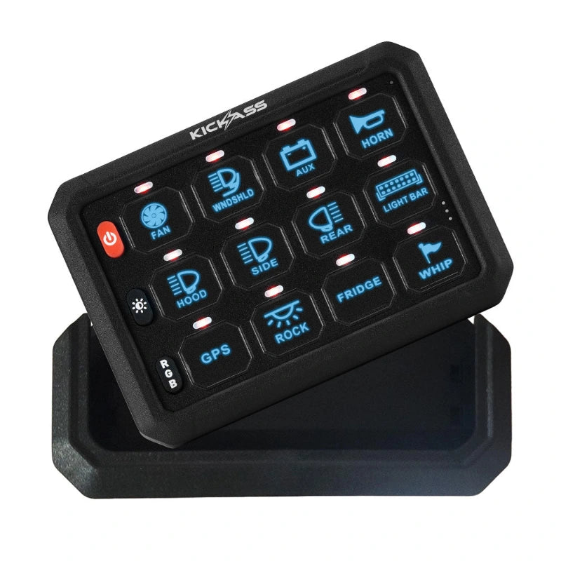 KickAss 12V 12 Gang Wireless Switch Panel MKII - Second Control Panel Only