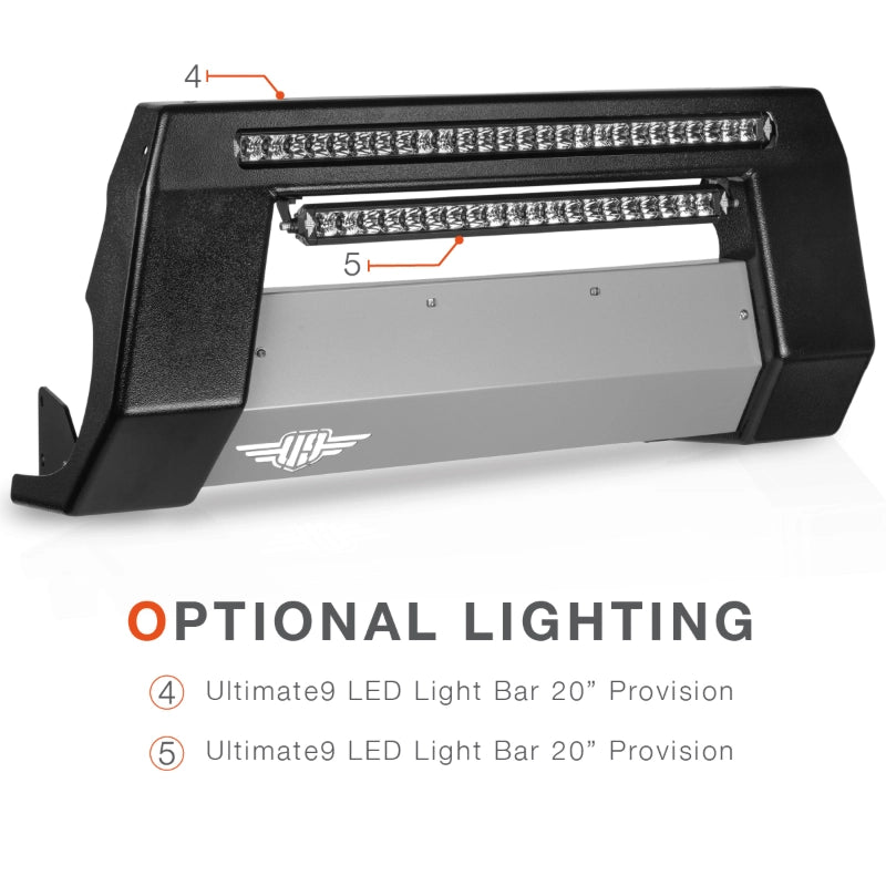 Ultimate9 "ULTIMATE" Nudge Bar w/ 30 Inch LED Light Bar (Isuzu D-Max 2020 - 2024 RG W Parking Sensors)