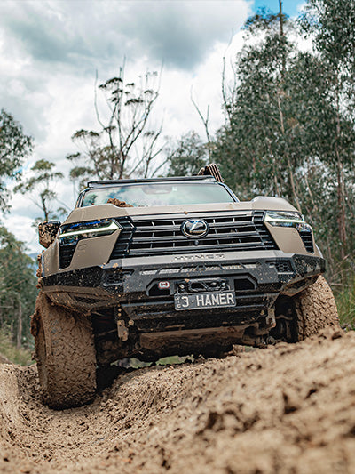 Lexus offroading hamer bull bar