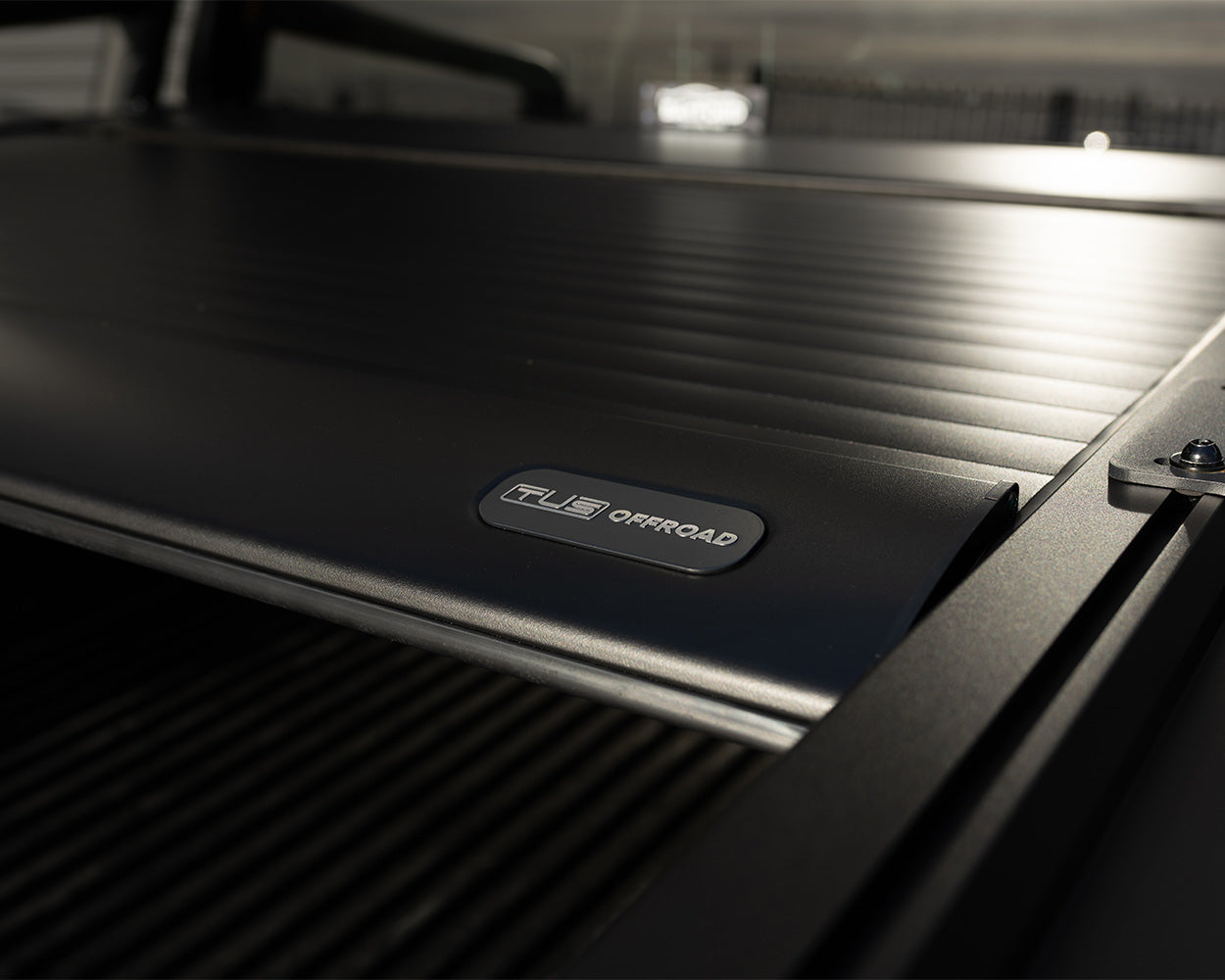 Ute Electric roller shutter closeup
