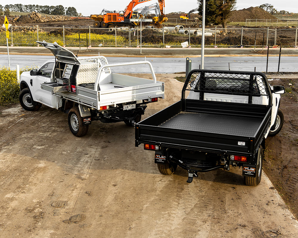 tradie series tray on worksite